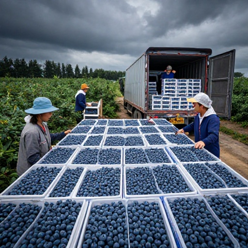 Ecuador cierra acuerdo con China para exportar arándanos frescos